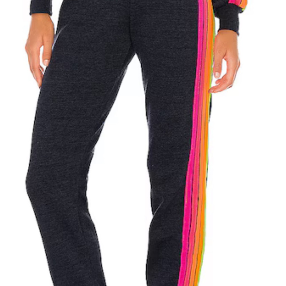 AVIATOR NATION NEON STRIPE SWEATPANTS